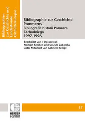  Bibliographie zur Geschichte Pommerns 1997-1998 | Buch |  Sack Fachmedien
