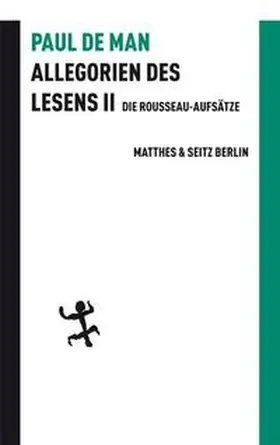 Man |  Allegorien des Lesens II | Buch |  Sack Fachmedien