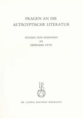 Assmann / Feucht / Grieshammer |  Fragen an die altägyptische Literatur | Buch |  Sack Fachmedien