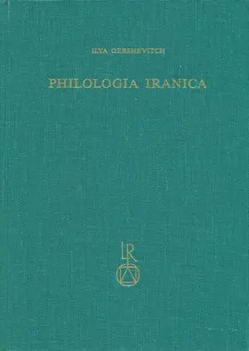 Gershevitch / Sims-Williams |  Ilya Gershevitch: Philologia Iranica | Buch |  Sack Fachmedien