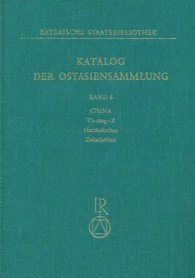  Katalog der Ostasiensammlung | Buch |  Sack Fachmedien