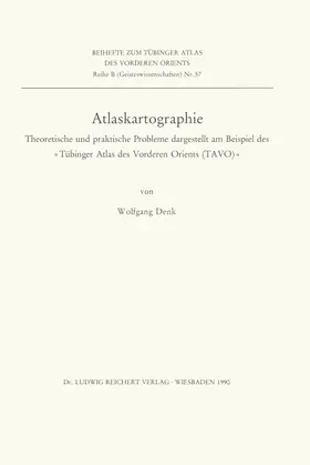 Denk |  Atlaskartographie | Buch |  Sack Fachmedien