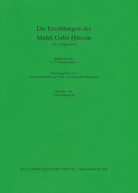 Marzolph / Amirhosseini-Nithammer |  Die Erzählungen der Masdi Galin Hanom | Buch |  Sack Fachmedien