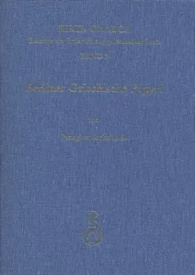 Sarischouli |  Berliner Griechische Papyri | Buch |  Sack Fachmedien