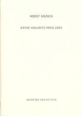 Akademie der Künste, Berlin |  Horst Münch | Buch |  Sack Fachmedien
