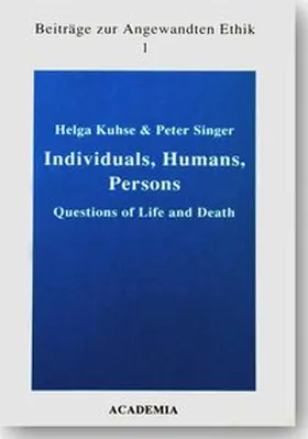 Kuhse / Singer |  Individuals, Humans, Persons | Buch |  Sack Fachmedien
