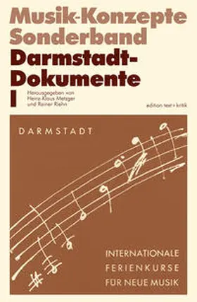  Darmstadt-Dokumente I | Buch |  Sack Fachmedien