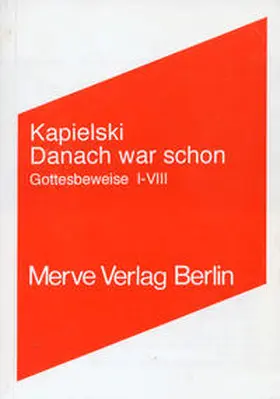 Kapielski |  Danach war schon | Buch |  Sack Fachmedien
