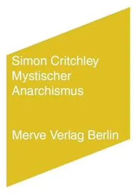Critchley |  Mystischer Anarchismus | Buch |  Sack Fachmedien