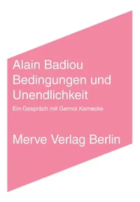 Badiou |  Bedingungen und Unendlichkeit | Buch |  Sack Fachmedien