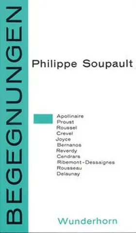 Soupault |  Begegnungen | Buch |  Sack Fachmedien