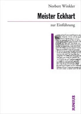 Winkler |  Meister Eckhart zur Einführung | Buch |  Sack Fachmedien