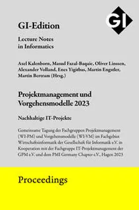 Kalenborn / Fazal-Baqaie / Gesellschaft für Informatik e.V. (GI), Bonn |  GI Edition Proceedings Band 340 | Buch |  Sack Fachmedien
