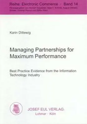 Dittewig |  Managing Partnerships for Maximum Performance | Buch |  Sack Fachmedien