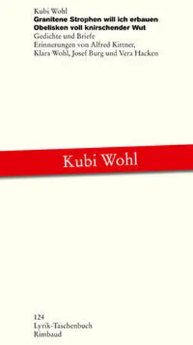 Wohl / Braun |  Granitene Strophen will ich erbauen, Obelisken voll knirschender Wut | Buch |  Sack Fachmedien