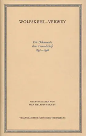 Nijland-Verwey |  Wolfskehl und Verwey | Buch |  Sack Fachmedien