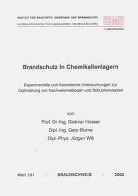Hosser / Blume / Will |  Brandschutz in Chemikalienlagern | Buch |  Sack Fachmedien