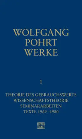 Pohrt / Bittermann / Kellermann |  Werke Band 1 | Buch |  Sack Fachmedien