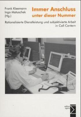 Kleemann / Matuschek |  Immer Anschluss unter dieser Nummer | Buch |  Sack Fachmedien