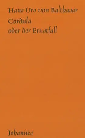 Balthasar |  Cordula oder der Ernstfall | Buch |  Sack Fachmedien