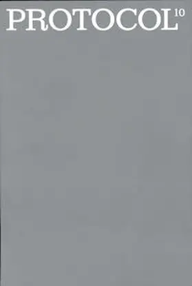 Univerität der Künste, Studiengang Architektur |  Protocol 10 | Buch |  Sack Fachmedien