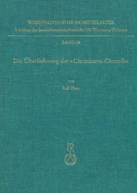 Plate |  Die Überlieferung der »Christherre-Chronik« | Buch |  Sack Fachmedien