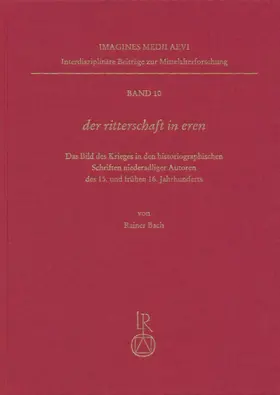 Bach |  Der »ritterschaft in eren« | Buch |  Sack Fachmedien