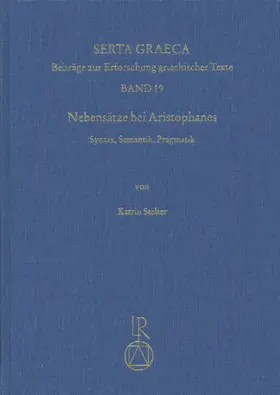 Stelter |  Nebensätze bei Aristophanes | Buch |  Sack Fachmedien