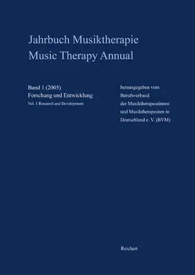 Schirmer / Berufsverband der Musiktherapeutinnnen und Musiktherapeuten in Deutschland e.V. |  Jahrbuch Musiktherapie / Music Therapy Annual | Buch |  Sack Fachmedien