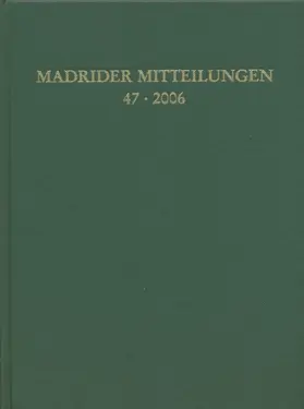 Deutsches Archäologisches Institut. Abteilung Madrid |  Madrider Mitteilungen | Buch |  Sack Fachmedien