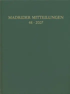 Deutsches Archäologisches Institut. Madrid |  Madrider Mitteilungen | Buch |  Sack Fachmedien