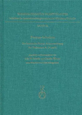 Scholz / Wiener |  Persius-Scholien | Buch |  Sack Fachmedien