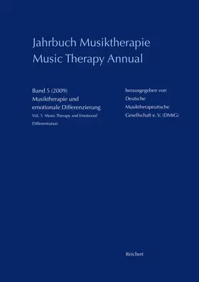  Jahrbuch Musiktherapie / Music Therapy Annual | Buch |  Sack Fachmedien