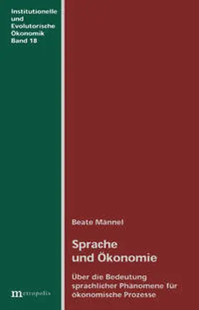 Männel |  Sprache und Ökonomie | Buch |  Sack Fachmedien