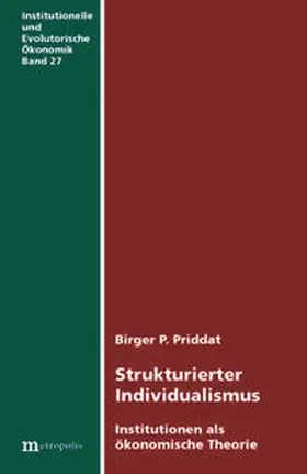 Priddat |  Strukturierter Individualismus | Buch |  Sack Fachmedien