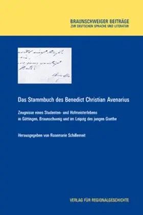 Schillemeit |  Das Stammbuch des Benedict Christian Avenarius | Buch |  Sack Fachmedien