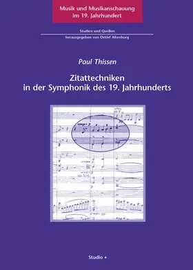 Thissen |  Zitattechniken in der Symphonik des 19. Jahrhunderts | Buch |  Sack Fachmedien