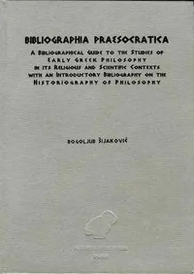 Sijakovic |  Bibliographia Praesocratica | Buch |  Sack Fachmedien