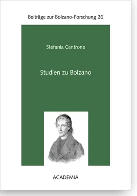 Centrone |  Studien zu Bolzano | Buch |  Sack Fachmedien