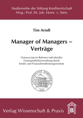 Arndt | Manager of Managers-Verträge | Buch | 978-3-89673-228-6 | www2.sack.de