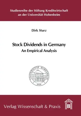 Sturz | Stock Dividends in Germany. | Buch | 978-3-89673-687-1 | www2.sack.de