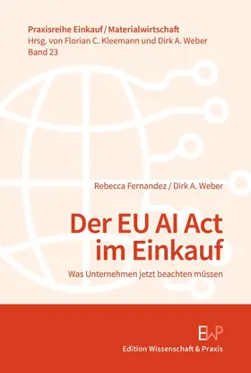 Weber / Fernandez |  Der EU AI Act im Einkauf | Buch |  Sack Fachmedien