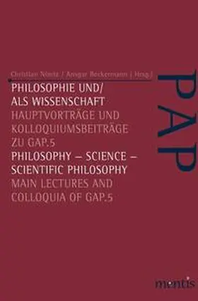 Nimtz / Beckermann |  Philosophie und/als Wissenschaft /Philosophy-Science - Scientific Philosophy | Buch |  Sack Fachmedien