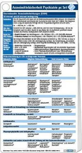 Hefner / Seifert / Toto |  Arzneimittelsicherheit in der Psychiatrie pocketcard Set | Buch |  Sack Fachmedien