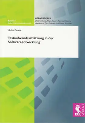Dowie |  Testaufwandsschätzung in der Softwareentwicklung | Buch |  Sack Fachmedien