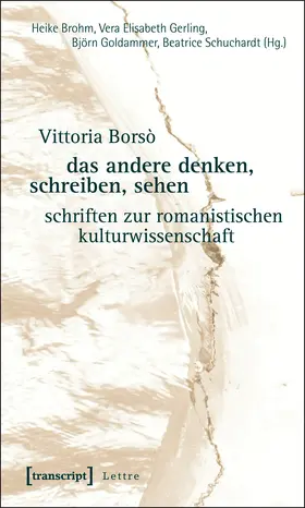 Borsò / Brohm / Gerling |  das andere denken, schreiben, sehen | Buch |  Sack Fachmedien
