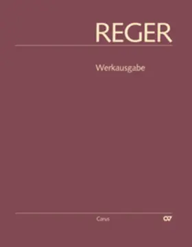 Reger / Grafschmidt |  Reger-Werkausgabe, Bd. II/9 | Buch |  Sack Fachmedien
