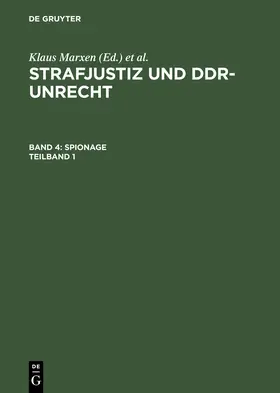 Werle / Marxen |  Spionage | Buch |  Sack Fachmedien