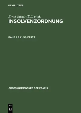 Eckardt / Ehricke / Schilken |  §§ 1-55 | Buch |  Sack Fachmedien