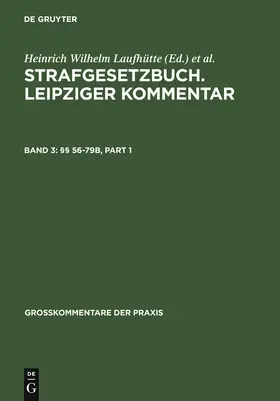 Geppert / Hanack / Rissing-van Saan |  §§ 56-79b | Buch |  Sack Fachmedien